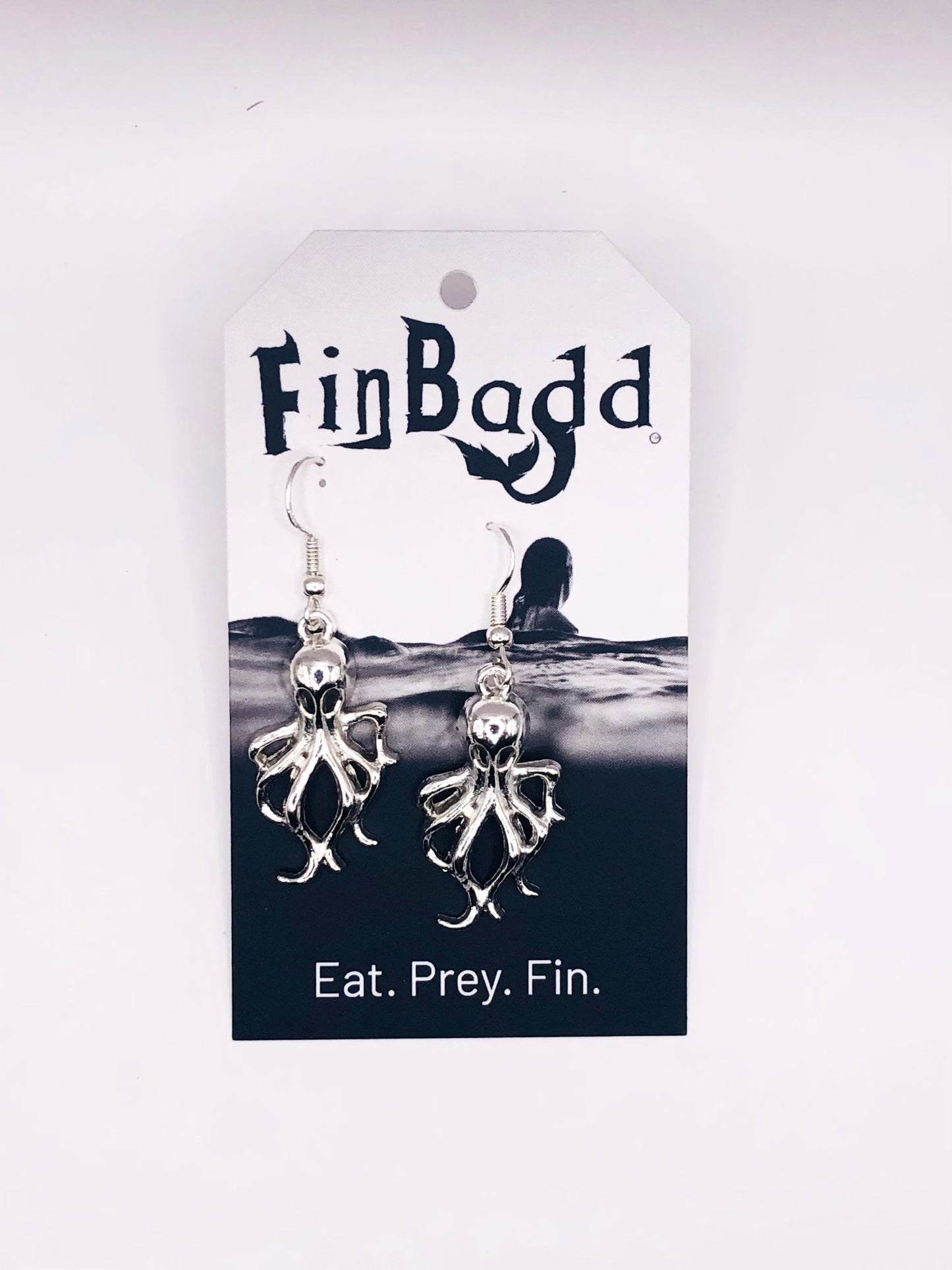 Octopus Earrings, Armed-to-Ink Dangles