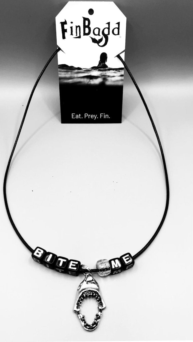 "Bite Me" JawzBreaker Shark Necklace - finbadd