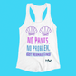 "No Pants. No Probs. Got Mermaid Fins" Racerback Tank - finbadd