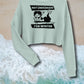 Not (Mer)Made For Winter, Crop Fleece Sweatshirt