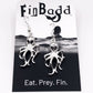 Octopus Earrings, Armed-to-Ink Dangles